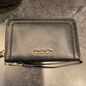 Vera Bradley leather wristlet